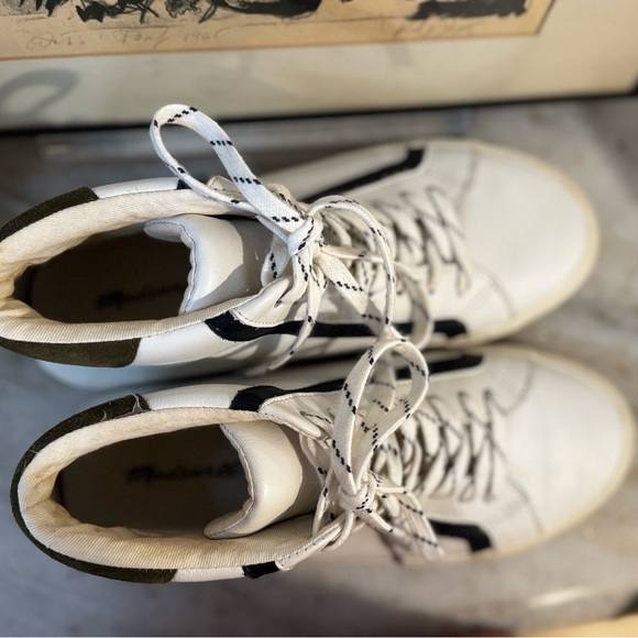 Madewell sidewalk high top sneakers colorblock leather. Women’s size 7.5 - Picture 7 of 13